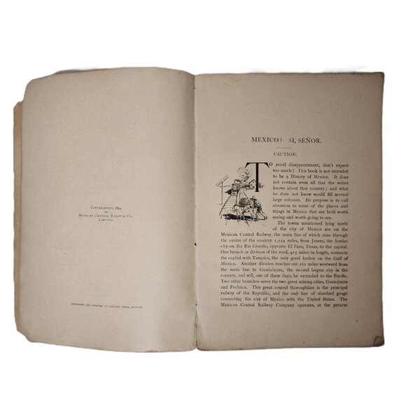 Mexico? Si, Señor Revised Edition 1894 Original TradePaperback by Thos L Rogers - Picture 4 of 8